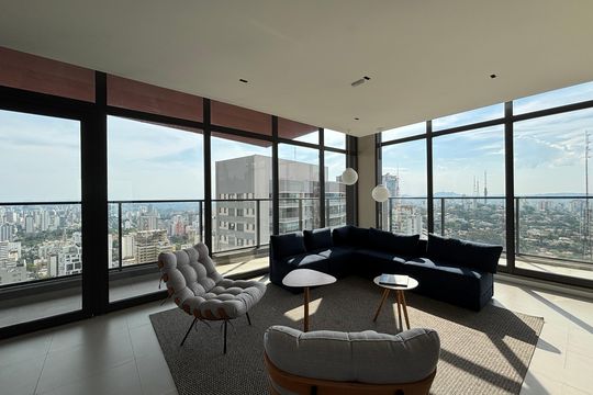 Área comum de kitnet/studio para alugar com 1 quarto, 25m² em Pinheiros, São Paulo