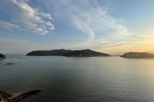 Vista da Sala de apartamento para alugar com 1 quarto, 29m² em Itararé, São Vicente