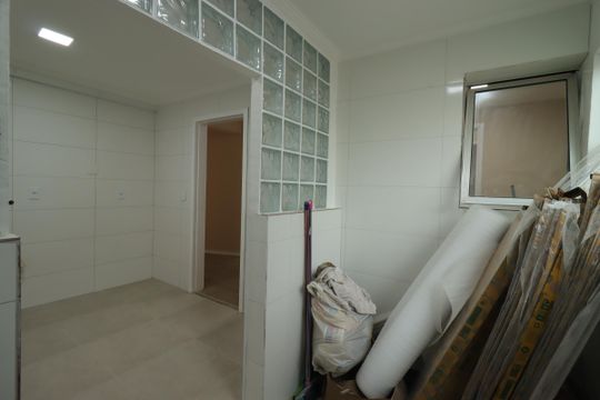 Área de Serviço de apartamento à venda com 3 quartos, 87m² em Vila Gilda, Santo André