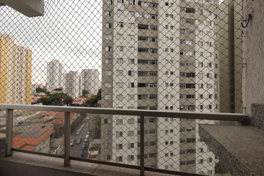 Varanda gourmet de apartamento à venda com 3 quartos, 87m² em Vila Gilda, Santo André