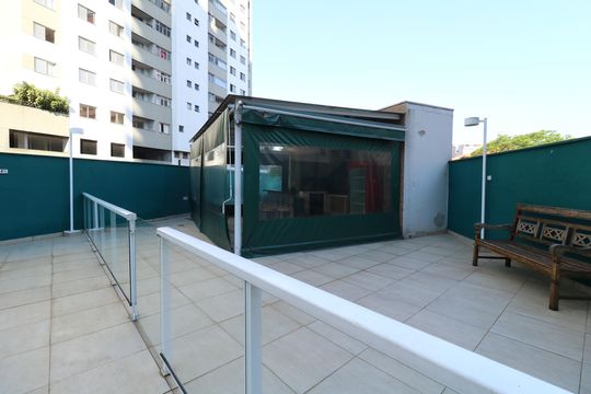 Área Comum - Churrasqueira de apartamento à venda com 3 quartos, 87m² em Vila Gilda, Santo André