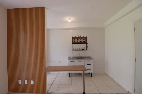 Cozinha  de apartamento para alugar com 2 quartos, 47m² em Maubisa, Ribeirão Preto