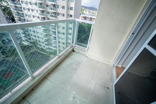 Varanda da Sala  de apartamento à venda com 2 quartos, 57m² em Penha, Rio de Janeiro