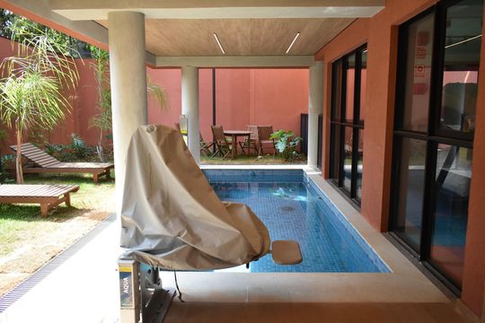 Área comum - Piscina aquecida de kitnet/studio à venda com 0 quarto, 25m² em Vila Clementino, São Paulo