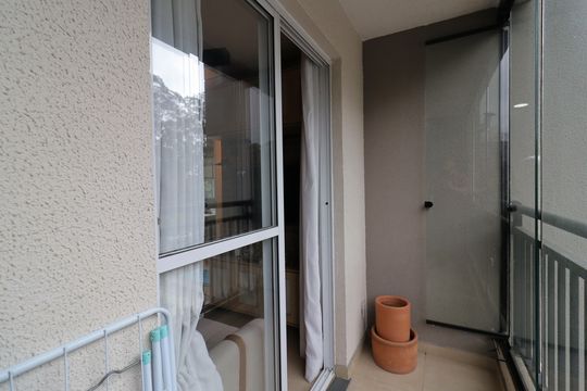 Varanda de apartamento à venda com 2 quartos, 44m² em Usina Piratininga, São Paulo