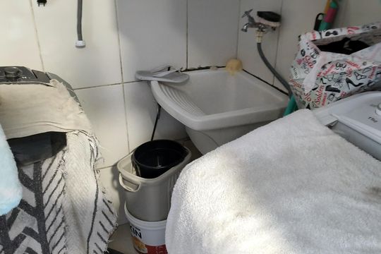 Área de serviço de apartamento à venda com 2 quartos, 54m² em Parque Sao Vicente, Santo André