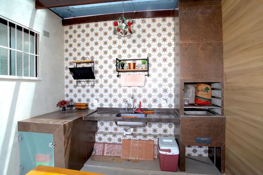Área gourmet de casa à venda com 3 quartos, 160m² em Sapucaias Iii, Contagem
