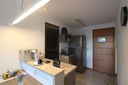 Cozinha de kitnet/studio à venda com 1 quarto, 36m² em Jacarepaguá, Rio de Janeiro