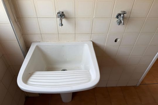 Área de Serviço de apartamento para alugar com 1 quarto, 50m² em Campo Grande, Santos