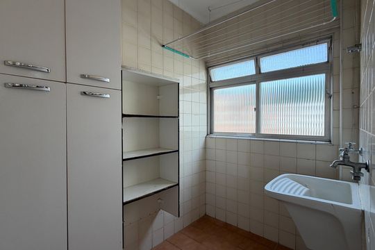 Área de Serviço de apartamento para alugar com 1 quarto, 50m² em Campo Grande, Santos
