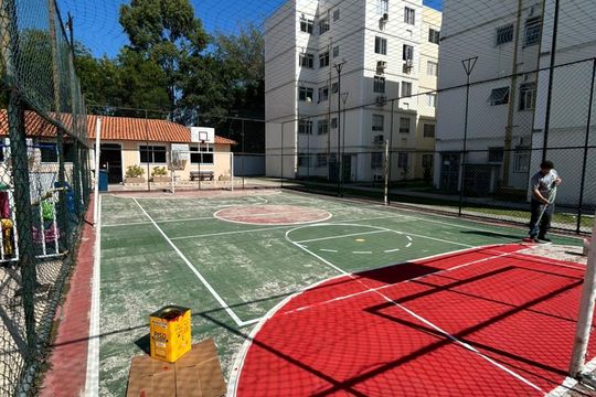 Área externa de apartamento à venda com 2 quartos, 43m² em Campo Grande, Rio de Janeiro