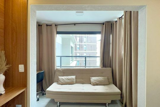 Varanda de kitnet/studio para alugar com 1 quarto, 24m² em Perdizes, São Paulo