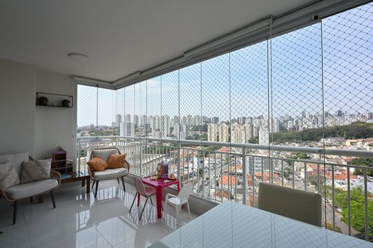 Varanda de apartamento à venda com 3 quartos, 110m² em Jardim Vazani, São Paulo