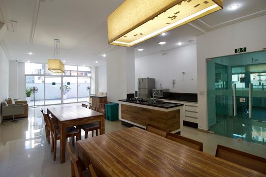 Área comum - Gourmet de apartamento para alugar com 1 quarto, 32m² em Centro, Curitiba