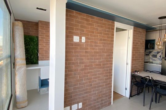 Sala - Cozinha de apartamento à venda com 2 quartos, 37m² em Rochdale, Osasco