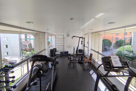 Área comum - Academia de apartamento à venda com 3 quartos, 120m² em Grajaú, Belo Horizonte