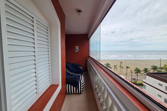 Varanda de apartamento para alugar com 2 quartos, 80m² em Nova Mirim, Praia Grande