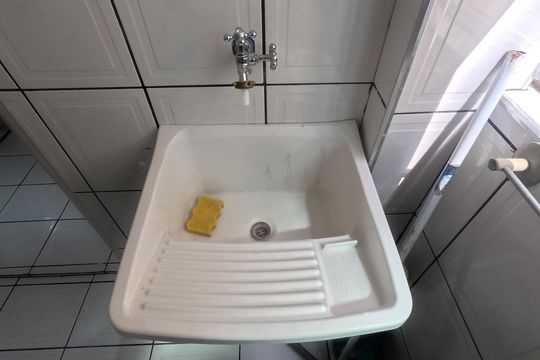 Área de Serviço de apartamento para alugar com 1 quarto, 39m² em José Menino, Santos