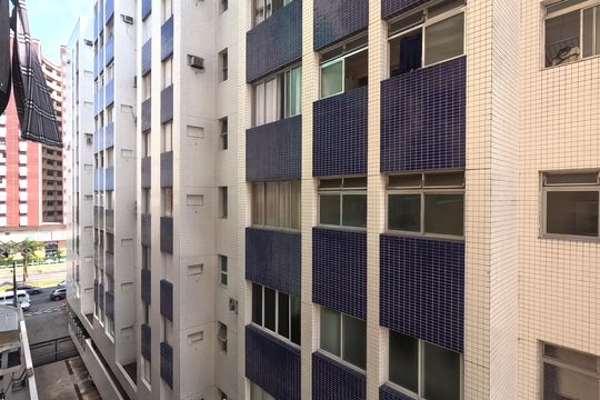Vista da Área de Serviço de apartamento para alugar com 1 quarto, 39m² em José Menino, Santos
