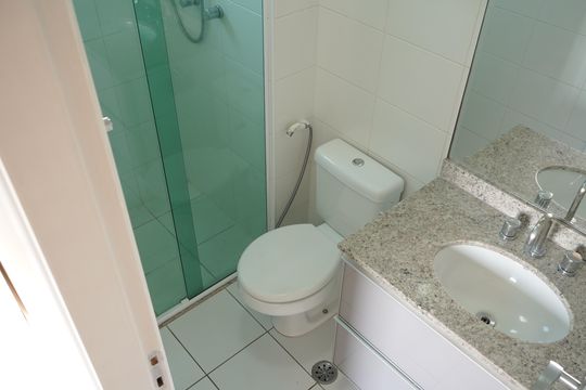 Banheiro da Suíte de apartamento para alugar com 2 quartos, 93m² em Tatuapé, São Paulo