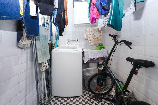 Cozinha e Área de Serviço de apartamento à venda com 2 quartos, 54m² em Mirandópolis, São Paulo