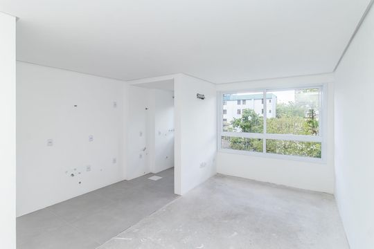 Cozinha de kitnet/studio à venda com 1 quarto, 44m² em Menino Deus, Porto Alegre
