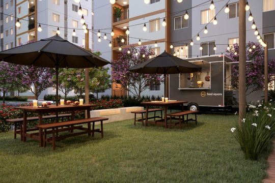 Área comum de apartamento para alugar com 2 quartos, 44m² em Jaguaré, São Paulo