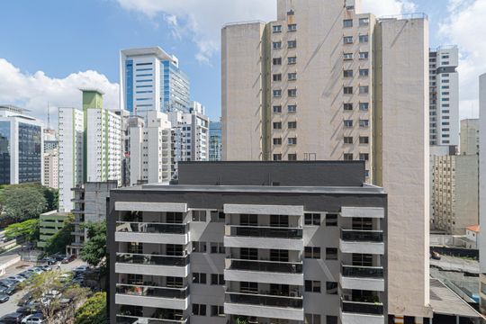 Vista da Varanda do Quarto de kitnet/studio para alugar com 1 quarto, 19m² em Bela Vista, São Paulo