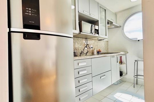 Cozinha  de apartamento à venda com 1 quarto, 55m² em A Industrial, Barueri