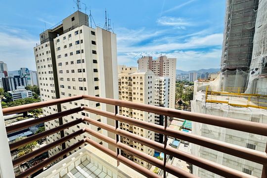 Sacada  de apartamento à venda com 1 quarto, 55m² em A Industrial, Barueri