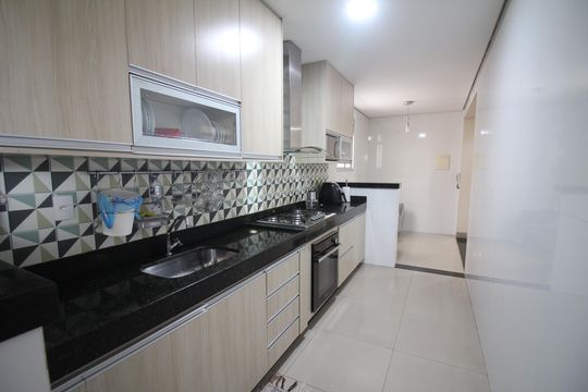 Cozinha de apartamento à venda com 3 quartos, 121m² em Inconfidentes, Contagem