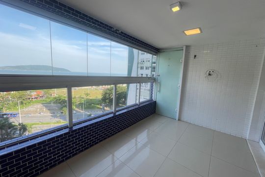 Varanda da Sala de apartamento para alugar com 2 quartos, 75m² em Itararé, São Vicente