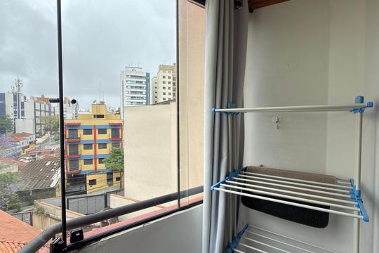 Sala Sacada de apartamento para alugar com 1 quarto, 44m² em Vl Q Lima, São Bernardo do Campo