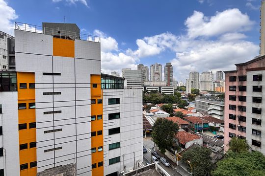 Vista de kitnet/studio para alugar com 1 quarto, 24m² em Vila Olímpia, São Paulo