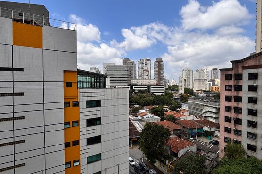 Vista de kitnet/studio para alugar com 1 quarto, 24m² em Vila Olímpia, São Paulo