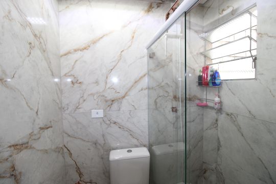 Banheiro da Suíte 2 de casa à venda com 2 quartos, 73m² em Jardim Helena, São Paulo