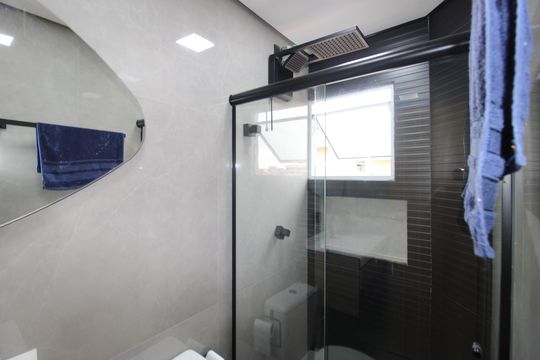 Banheiro da Suíte 1 de casa à venda com 2 quartos, 73m² em Jardim Helena, São Paulo