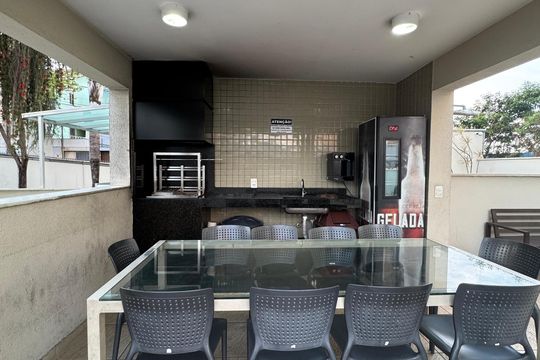 Área externa de apartamento à venda com 2 quartos, 53m² em Serrano, Belo Horizonte