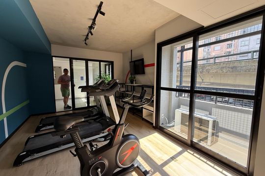 Área comum de kitnet/studio para alugar com 1 quarto, 25m² em Campos Elíseos, São Paulo