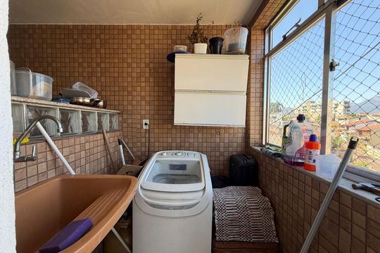 Área de serviço  de apartamento à venda com 2 quartos, 75m² em Taquara, Rio de Janeiro