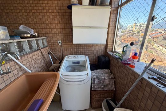 Área de serviço  de apartamento à venda com 2 quartos, 75m² em Taquara, Rio de Janeiro