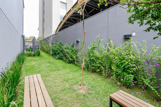 Área comum de apartamento para alugar com 1 quarto, 35m² em Santo Amaro, São Paulo
