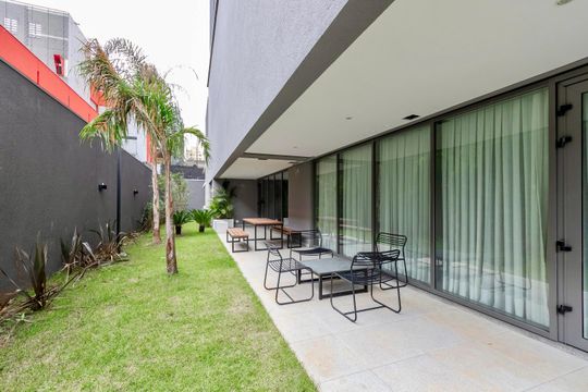 Área comum de apartamento para alugar com 1 quarto, 35m² em Santo Amaro, São Paulo