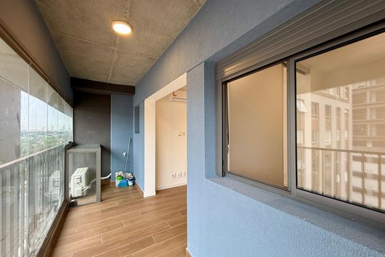 Sacada  de apartamento para alugar com 1 quarto, 35m² em Santo Amaro, São Paulo
