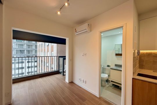 Sala  de apartamento para alugar com 1 quarto, 35m² em Santo Amaro, São Paulo