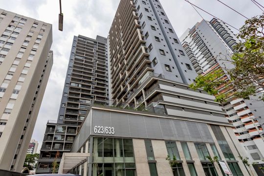 Fachada   de apartamento para alugar com 1 quarto, 35m² em Santo Amaro, São Paulo