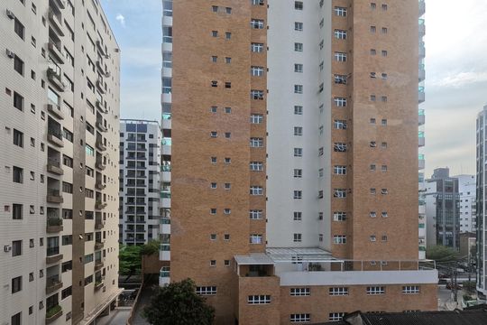 Vista do Quarto 1 de apartamento para alugar com 1 quarto, 40m² em Gonzaga, Santos