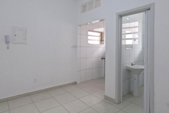 Sala de apartamento para alugar com 1 quarto, 40m² em Gonzaga, Santos