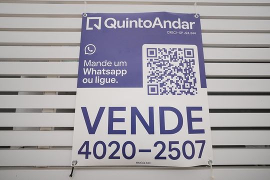 Placa de apartamento à venda com 2 quartos, 56m² em Vila Valparaíso, Santo André