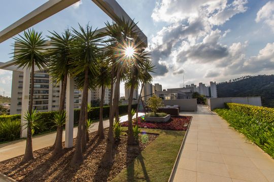 Área comum de apartamento para alugar com 1 quarto, 50m² em Tamboré, Santana de Parnaíba